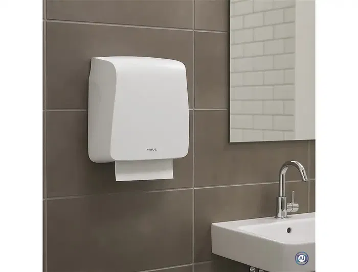 Maul Dispensador de Toallas Plegadas en V Higiénico y Reciclable Fabricado en ABS - Nº 9537009