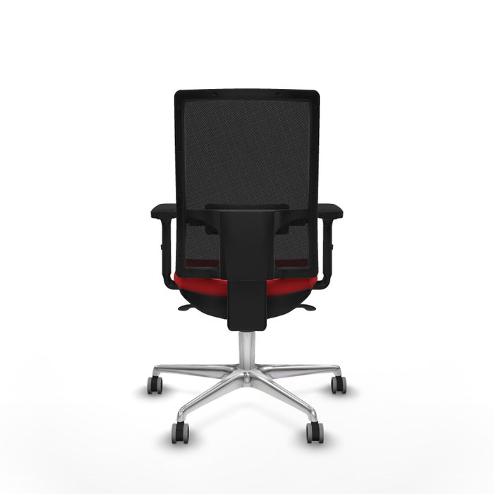 PIQUERAS Y CRESPO Silla de oficina Horna con mecanismo Sincro, Rojo y Negro PIQUERAS Y CRESPO Silla de oficina Horna con mecanismo Sincro, Rojo y Negro