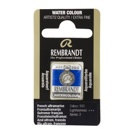 Rembrandt Acuarela Pastilla Azul Ultramar Francés 503