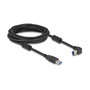 DeLOCK Cable USB 5 Gbps Tipo-A a Tipo-B de 5 m con ángulo de 90° izquierda