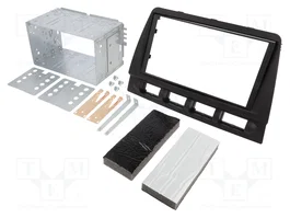 PER.PIC. Bastidor de montaje de radio para Kia Picanto 2006+, 2 DIN, negro