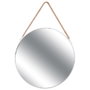 Home Deco Factory Espejo con Cuerda Blanco 50 cm