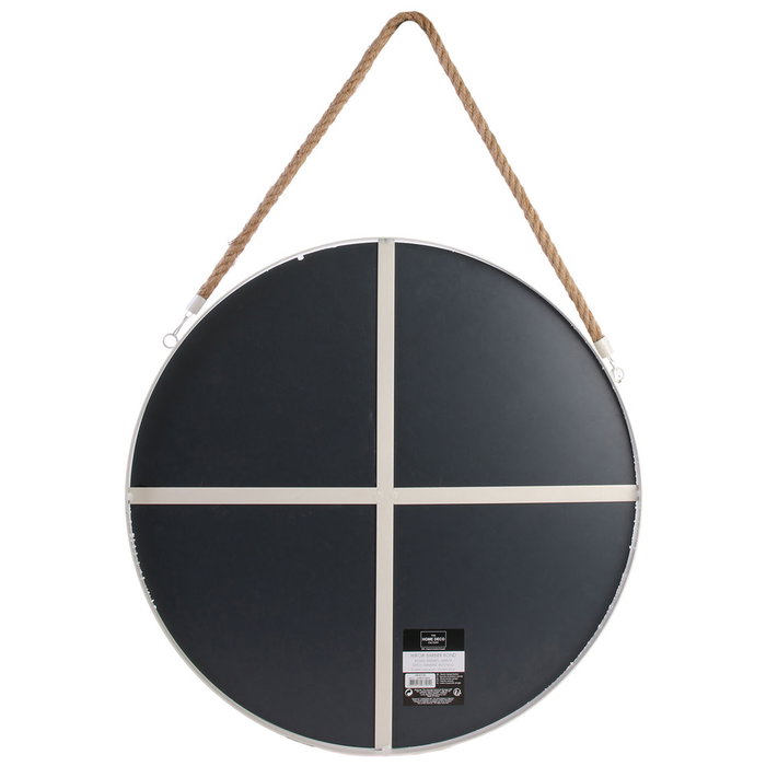 Home Deco Factory Espejo con Cuerda Blanco 50 cm
