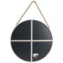 Home Deco Factory Espejo con Cuerda Blanco 50 cm