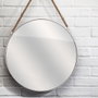 Home Deco Factory Espejo con Cuerda Blanco 50 cm