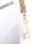 Home Deco Factory Espejo con Cuerda Blanco 50 cm