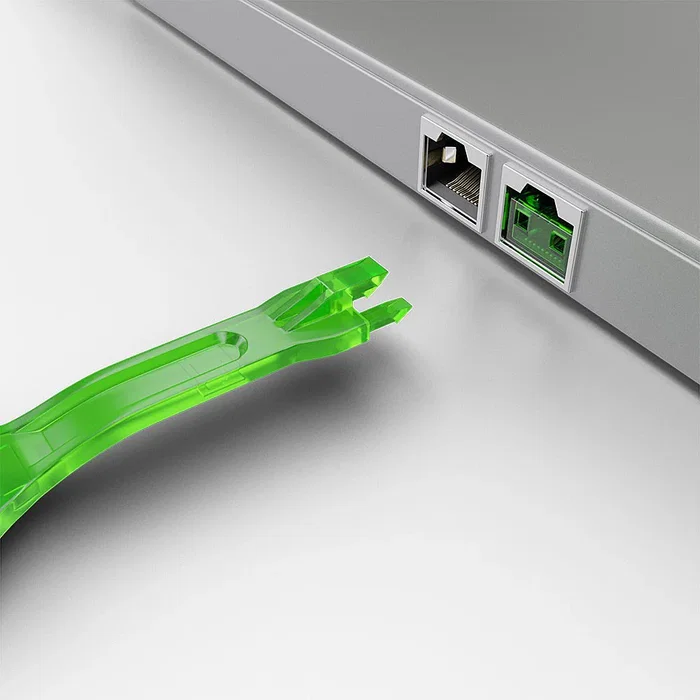 Lindy Llave de Bloqueador de Puerto RJ-45 Verde (40631) de ABS para Seguridad Física de Red - 1 Pieza