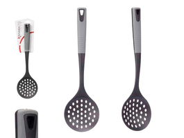 Kinvara Espumadera Cocina Plástico (TPR, PBT) Gris/Negro 10x35x2 cm (Set de 24)