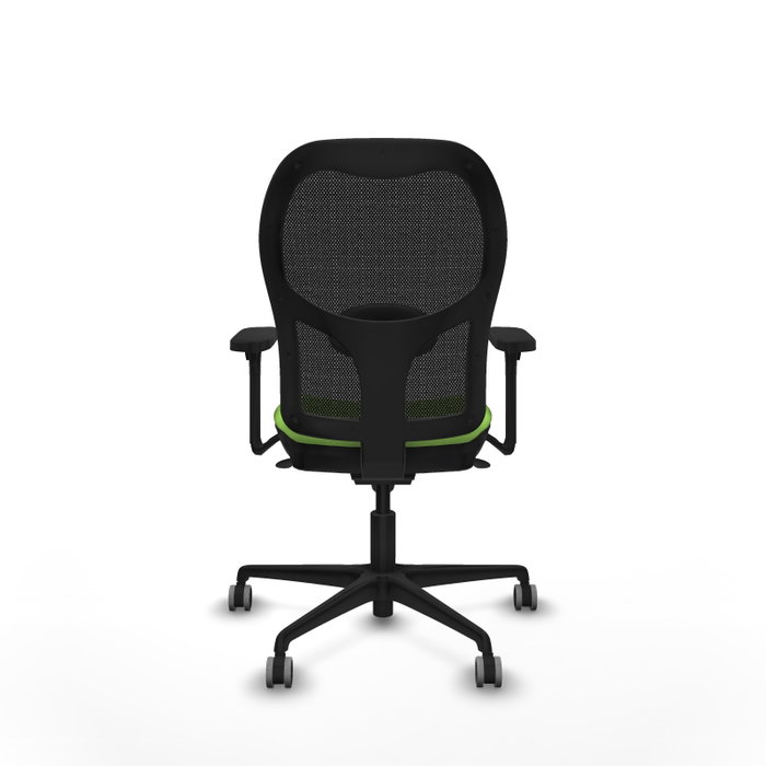 PIQUERAS Y CRESPO Silla de oficina Jorquera con mecanismo Sincro, tela Pistacho y malla Negra PIQUERAS Y CRESPO Silla de oficina Jorquera con mecanismo Sincro, tela Pistacho y malla Negra
