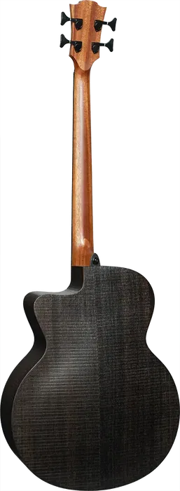 LAG Bajo Acústico Jumbo A/E Natural Satinado - Cuerpo de Brankowood y Eucalipto Ahumado, Electrónica Stage-LAG