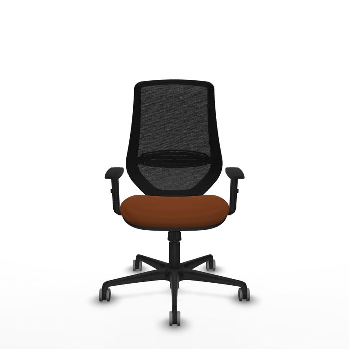 PIQUERAS Y CRESPO Silla de oficina Mardos con mecanismo Sincro, Marrón y Negro PIQUERAS Y CRESPO Silla de oficina Mardos con mecanismo Sincro, Marrón y Negro