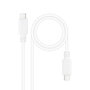 Nanocable Cable USB 2.0 USB-C a USB-C de 1 metro, Blanco