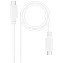 Nano Cable 10.01.2301-W Cable USB 2.0 Tipo-C Macho a Tipo-C Macho Blanco 1 Metro 480Mbps