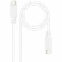 Nanocable Cable USB 2.0 USB-C a USB-C de 1 metro, Blanco