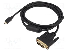 DeLOCK 83586 Cable adaptador de vídeo Micro-HDMI a DVI-D, 2 m