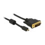 DeLOCK Adaptador de Cable de Vídeo Micro-HDMI a DVI-D 2 m Negro