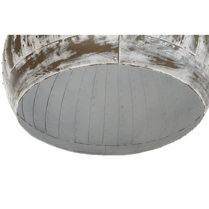 DKD Home Decor Pantalla de Metal Decape Gris Claro 60x60x60 para Techo