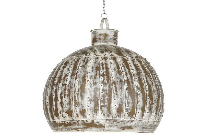 DKD Home Decor Lamp rustik 23 Pantalla Gris Claro Metal 60x60x60 cm DKD Home Decor Lamp rustik 23 Pantalla Gris Claro Metal 60x60x60 cm