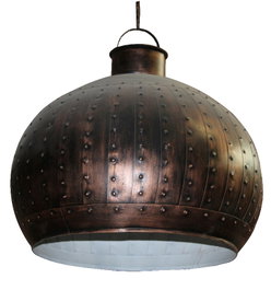 DKD Home Decor Pantalla de Metal Decape Gris Claro 60x60x60 para Techo
