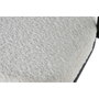 DKD Home Decor Taburete de Metal y Poliéster Blanco