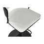 DKD Home Decor Taburete de Metal y Poliéster Blanco