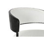 DKD Home Decor Taburete de Metal y Poliéster Blanco