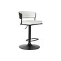 DKD Home Decor Taburete de Metal y Poliéster Blanco
