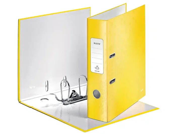 LEITZ WOW Archivador de palanca A4 180º 80mm Amarillo LEITZ WOW Archivador de palanca A4 180º 80mm Amarillo