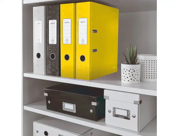 LEITZ WOW Archivador de palanca A4 180º 80mm Amarillo LEITZ WOW Archivador de palanca A4 180º 80mm Amarillo