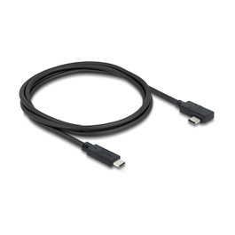DeLOCK Cable USB4 de 40 Gbps con USB C angulado, 1 m, 240 W