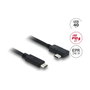 DeLOCK Cable USB4 de 40 Gbps con USB C angulado, 1 m, 240 W