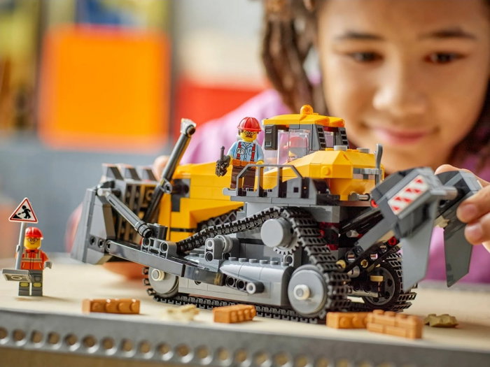 LEGO City 60466 Buldócer Amarillo con Frontlader