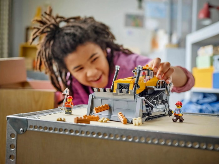 LEGO City 60466 Buldócer Amarillo con Frontlader