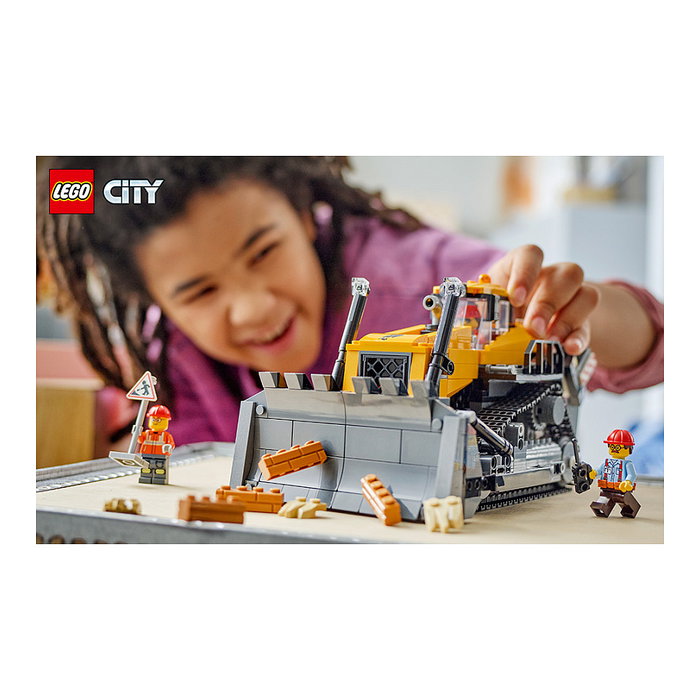 LEGO City 60466 Buldócer Amarillo con Frontlader