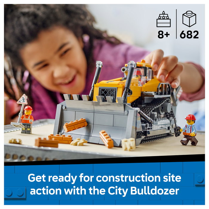 LEGO City 60466 Buldócer Amarillo con Frontlader