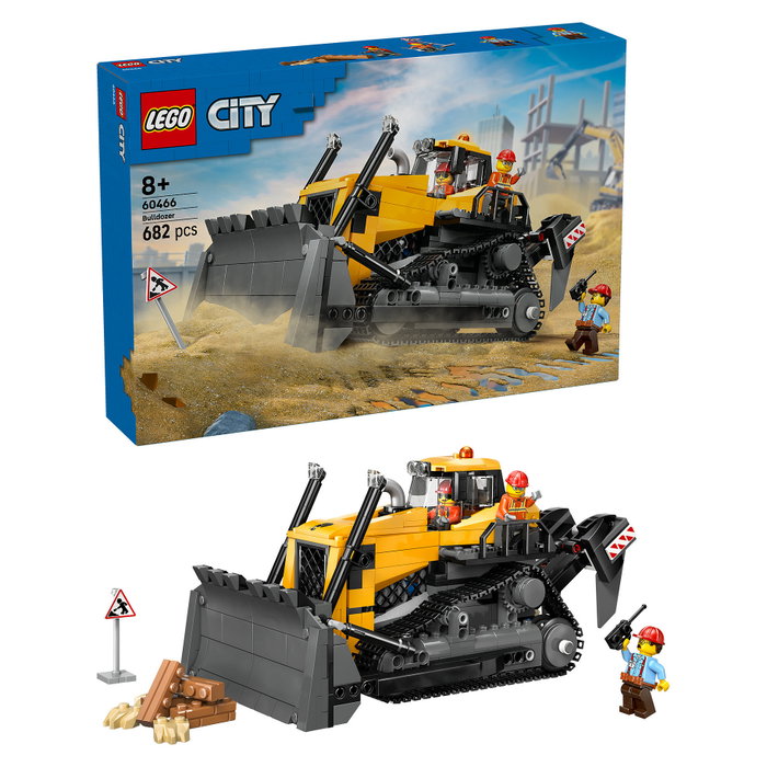 LEGO City 60466 Buldócer Amarillo con Frontlader
