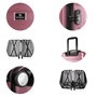 Zoozie Bags Juego de Maletas en Oro Rosa - Estilo y Durabilidad para Viajar con Confianza
