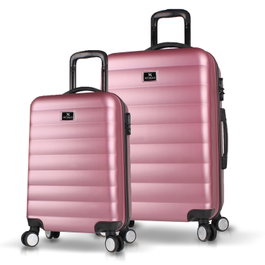 Zoozie Bags Juego de Maletas en Oro Rosa - Estilo y Durabilidad para Viajar con Confianza