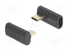 DeLOCK Adaptador USB Type-C™ 40 Gbps PD 3.1 240 W Girado Sesgado