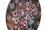 DKD Home Decor Reloj de Pared MDF Chica Flores Surtido de 3
