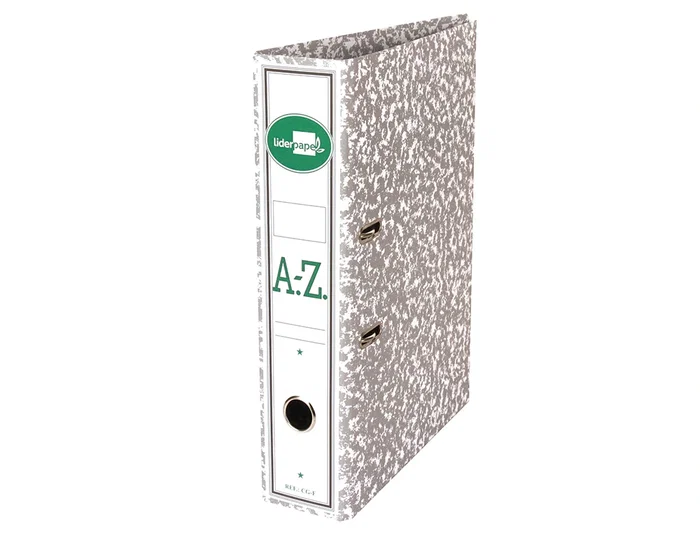 Liderpapel Archivador de Palanca Folio Classic Grey, Carton Entrecolado con Rado, Lomo 75mm, Compresor Metálico, Gris Liderpapel Archivador de Palanca Folio Classic Grey, Carton Entrecolado con Rado, Lomo 75mm, Compresor Metálico, Gris