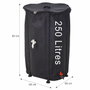 Ipae Progarden Depósito plegable recolector de agua de lluvia 250 l, ø60 x 90 cm