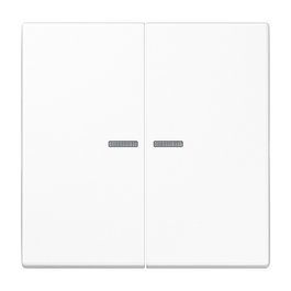 Jung LS102KO5WW - Tapa para Interruptor de Serie LS (Wippe), Blanco, Plástico, Sin Tornillos