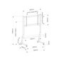 Holmios Soporte de pie con ruedas para TV 45-90 pulgadas