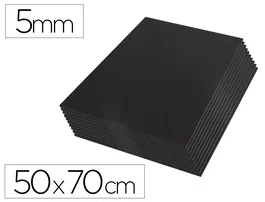 Liderpapel Cartón pluma negro doble cara 50x70 cm espesor 5 mm