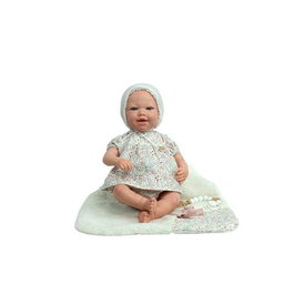 Muñecas Arias Muñeca reborn arias 45 cm leia rosa con manta, juguete de colección para niñas y adultos