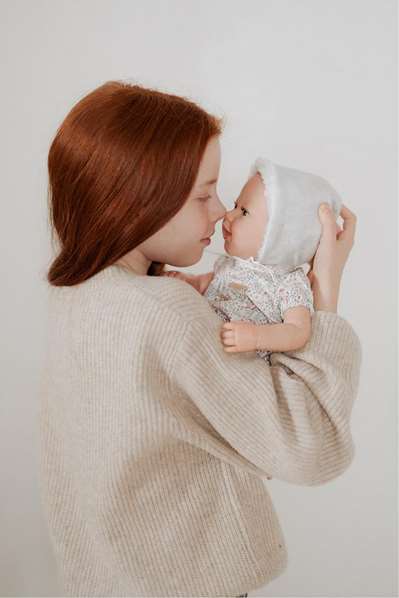 Muñecas Arias Muñeca reborn arias 45 cm leia rosa con manta, juguete de colección para niñas y adultos