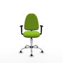 PIQUERAS Y CRESPO Silla de oficina Aýna color Pistacho con Brazos 1D