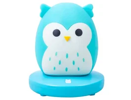 Wondee Lámpara Winston Squishmallow de Silicona, Luz Nocturna con 3 Niveles de Brillo, 11 cm
