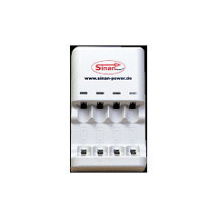 Inter-Tech SinanPower CT-515 Cargador de Baterías Blanco